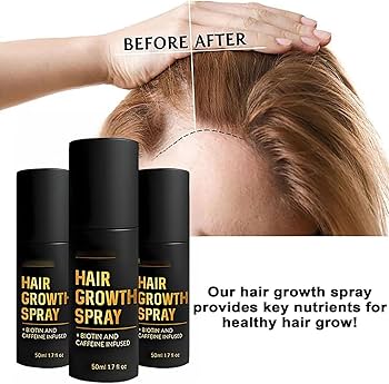 HaloGrow Hair Spray before and after results